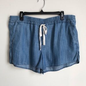 Loft denim chambray shorts